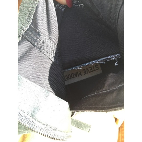 Steve Madden womens booties size 8M 8 sock boots black heels Edit textile vegan - Picture 8 of 10